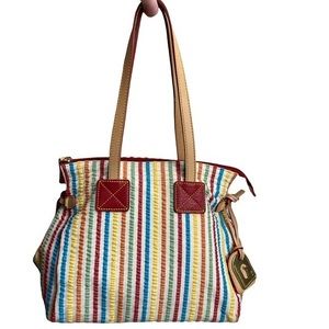 Dooney and Bourke multicolor striped bag